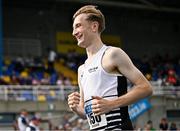 2 August 2025; Nick Griggs of CNDR Track AC, after competing in the senior men's 1500m during day one of the 153rd 123.ie National Track & Field Senior Championships at Morton Stadium in Dublin. Photo by Sam Barnes/Sportsfile