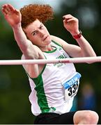 2 August 2025; Conor Penney of Craughwell AC, Galway, competes in the senior men's high jump during day one of the 153rd 123.ie National Track & Field Senior Championships at Morton Stadium in Dublin. Photo by Sam Barnes/Sportsfile