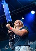 5 August 2025; Dublin captain Carla Rowe during the homecoming of TG4 All-Ireland Ladies Senior Football Champions, Dublin, at Smithfield Square in Dublin. Photo by Sam Barnes/Sportsfile