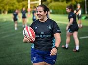 5 August 2025; Lisa Callan during a Leinster Rugby women's squad training and gym session at The High School in Rathgar, Dublin. Photo by David Fitzgerald/Sportsfile