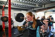 5 August 2025; Rosie Searle during a Leinster Rugby women's squad training and gym session at The High School in Rathgar, Dublin. Photo by David Fitzgerald/Sportsfile