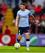 2 August 2025; Kameron Ledwidge of Shelbourne during the SSE Airtricity Men's Premier Division match between Sligo Rovers and Shelbourne at The Showgrounds in Sligo. Photo by Tyler Miller/Sportsfile