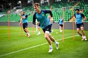 6 August 2025; Mason Melia during a St Patrick's Athletic training session at Tallaght Stadium in Dublin. Photo by Stephen McCarthy/Sportsfile