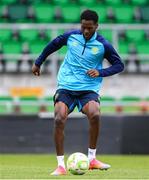 6 August 2025; Jordon Garrick during a St Patrick's Athletic training session at Tallaght Stadium in Dublin. Photo by Stephen McCarthy/Sportsfile
