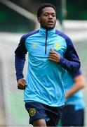 6 August 2025; Jordon Garrick during a St Patrick's Athletic training session at Tallaght Stadium in Dublin. Photo by Stephen McCarthy/Sportsfile