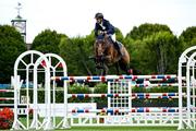 6 August 2025; Tom Wachman of Ireland, competing on Do It Easy, in the Sport Ireland Classic during the Dublin Horse Show at the RDS Arena in Dublin. Photo by Shauna Clinton/Sportsfile