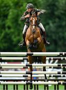 6 August 2025; Commandant Geoff Curran of Ireland, competing on Tempo Manor, in the Minerva Stakes during the Dublin Horse Show at the RDS Arena in Dublin. Photo by Shauna Clinton/Sportsfile