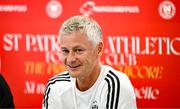 6 August 2025; Head coach Ole Gunnar Solskjaer during a Besiktas media conference at Tallaght Stadium in Dublin. Photo by Stephen McCarthy/Sportsfile