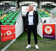 6 August 2025; Head coach Ole Gunnar Solskjaer during a Besiktas media conference at Tallaght Stadium in Dublin. Photo by Stephen McCarthy/Sportsfile