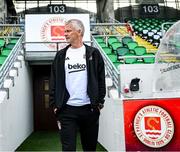 6 August 2025; Head coach Ole Gunnar Solskjaer during a Besiktas media conference at Tallaght Stadium in Dublin. Photo by Stephen McCarthy/Sportsfile