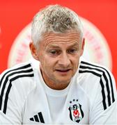 6 August 2025; Head coach Ole Gunnar Solskjaer during a Besiktas media conference at Tallaght Stadium in Dublin. Photo by Stephen McCarthy/Sportsfile