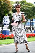 7 August 2025; Maksuda Akater, from Malahide in Dublin, during the Dublin Horse Show at the RDS Arena in Dublin. Photo by Shauna Clinton/Sportsfile