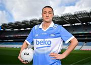 7 August 2025; Clontarf and Dublin LGFA All-Ireland winner Niamh Hetherton pictured at Croke Park in Dublin at the launch of the 2025 Beko Club Champion, an initiative to reward and celebrate local Leinster GAA club heroes who go above and beyond to help their local community and club. For more information visit leinstergaa.ie/beko-club-champion/. Photo by Sam Barnes/Sportsfile