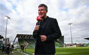 7 August 2025; St Patrick's Athletic manager Stephen Kenny before the UEFA Conference League Third Qualifying Round first leg match between St Patrick's Athletic and Besiktas at Tallaght Stadium in Dublin. Photo by Stephen McCarthy/Sportsfile