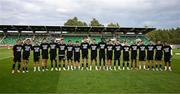 7 August 2025; Besiktas players line up for a photograph before the UEFA Conference League Third Qualifying Round first leg match between St Patrick's Athletic and Besiktas at Tallaght Stadium in Dublin. Photo by Stephen McCarthy/Sportsfile