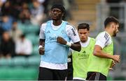 7 August 2025; Tammy Abraham of Besiktas before the UEFA Conference League Third Qualifying Round first leg match between St Patrick's Athletic and Besiktas at Tallaght Stadium in Dublin. Photo by Stephen McCarthy/Sportsfile