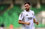 7 August 2025; Orkun Kokçu of Besiktas before the UEFA Conference League Third Qualifying Round first leg match between St Patrick's Athletic and Besiktas at Tallaght Stadium in Dublin. Photo by Ben McShane/Sportsfile