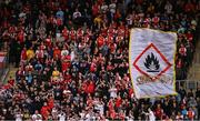 7 August 2025; St Patrick's Athletic supporters during the UEFA Conference League Third Qualifying Round first leg match between St Patrick's Athletic and Besiktas at Tallaght Stadium in Dublin. Photo by Ben McShane/Sportsfile