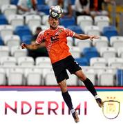 7 August 2025; Arber Potoku of Ballkani during the UEFA Conference League Third Qualifying Round first leg match between Ballkani and Shamrock Rovers at Fadil Vokrri Stadium in Pristina, Kosovo. Photo by Nikola Krstic/Sportsfile