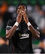 7 August 2025; Tammy Abraham of Besiktas after the UEFA Conference League Third Qualifying Round first leg match between St Patrick's Athletic and Besiktas at Tallaght Stadium in Dublin. Photo by Stephen McCarthy/Sportsfile