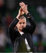 7 August 2025; Besiktas manager Ole Gunnar Solskjaer after the UEFA Conference League Third Qualifying Round first leg match between St Patrick's Athletic and Besiktas at Tallaght Stadium in Dublin. Photo by Stephen McCarthy/Sportsfile