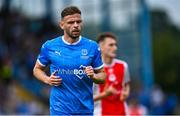 3 August 2025; Andy Boyle of Waterford during the SSE Airtricity Men's Premier Division match between Waterford and St Patrick's Athletic at Regional Sports Centre in Waterford. Photo by Tyler Miller/Sportsfile