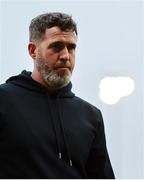 10 August 2025; Shamrock Rovers manager Stephen Bradley leaves the pitch after the drawn SSE Airtricity Men's Premier Division match between Galway United and Shamrock Rovers at Eamonn Deacy Park in Galway. Photo by Thomas Flinkow/Sportsfile