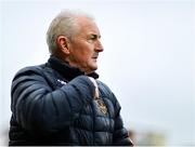 10 August 2025; Galway United manager John Caulfield leaves the pitch after the drawn SSE Airtricity Men's Premier Division match between Galway United and Shamrock Rovers at Eamonn Deacy Park in Galway. Photo by Thomas Flinkow/Sportsfile