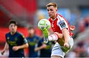 10 August 2025; Brandon Kavanagh of St Patrick's Athletic during the SSE Airtricity Men's Premier Division match between St Patrick's Athletic and Sligo Rovers at Richmond Park in Dublin. Photo by Tyler Miller/Sportsfile