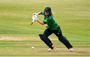 10 August 2025; Ireland batter Leah Paul during match three of the Women's T20 International Series between Ireland and Pakistan at Castle Avenue Cricket Ground in Dublin. Photo by Peter Langan/Sportsfile