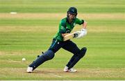 10 August 2025; Ireland batter Orla Prendergast during match three of the Women's T20 International Series between Ireland and Pakistan at Castle Avenue Cricket Ground in Dublin. Photo by Peter Langan/Sportsfile