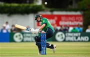 10 August 2025; Ireland batter Orla Prendergast during match three of the Women's T20 International Series between Ireland and Pakistan at Castle Avenue Cricket Ground in Dublin. Photo by Peter Langan/Sportsfile
