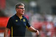 10 August 2025; St Patrick's Athletic manager Stephen Kenny during the SSE Airtricity Men's Premier Division match between St Patrick's Athletic and Sligo Rovers at Richmond Park in Dublin. Photo by Tyler Miller/Sportsfile