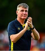 10 August 2025; St Patrick's Athletic manager Stephen Kenny after the SSE Airtricity Men's Premier Division match between St Patrick's Athletic and Sligo Rovers at Richmond Park in Dublin. Photo by Tyler Miller/Sportsfile
