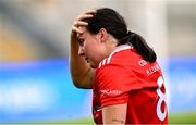 10 August 2025; Hannah Looney of Cork dejected after the Glen Dimplex All-Ireland Senior Camogie Championship final match between Cork and Galway at Croke Park in Dublin. Photo by Ramsey Cardy/Sportsfile