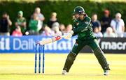 10 August 2025; Pakistan batter Aliya Riaz during match three of the Women's T20 International Series between Ireland and Pakistan at Castle Avenue Cricket Ground in Dublin. Photo by Seb Daly/Sportsfile