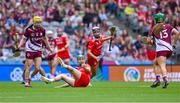 10 August 2025; Hannah Looney of Cork during the Glen Dimplex All-Ireland Senior Camogie Championship final match between Cork and Galway at Croke Park in Dublin. Photo by Piaras Ó Mídheach/Sportsfile
