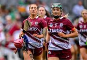 10 August 2025; Ciara Hickey of Galway before the Glen Dimplex All-Ireland Senior Camogie Championship final match between Cork and Galway at Croke Park in Dublin. Photo by Ramsey Cardy/Sportsfile