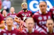 10 August 2025; Tegan Canning of Galway before the Glen Dimplex All-Ireland Senior Camogie Championship final match between Cork and Galway at Croke Park in Dublin. Photo by Ramsey Cardy/Sportsfile