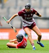 10 August 2025; Siobhan Gardiner of Galway during the Glen Dimplex All-Ireland Senior Camogie Championship final match between Cork and Galway at Croke Park in Dublin. Photo by Ramsey Cardy/Sportsfile