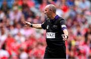10 August 2025; Referee Justin Heffernan during the Glen Dimplex All-Ireland Senior Camogie Championship final match between Cork and Galway at Croke Park in Dublin. Photo by Ramsey Cardy/Sportsfile