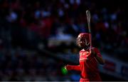 10 August 2025; Sorcha McCartan of Cork during the Glen Dimplex All-Ireland Senior Camogie Championship final match between Cork and Galway at Croke Park in Dublin. Photo by Ramsey Cardy/Sportsfile