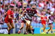 10 August 2025; Dervla Higgins of Galway during the Glen Dimplex All-Ireland Senior Camogie Championship final match between Cork and Galway at Croke Park in Dublin. Photo by Ramsey Cardy/Sportsfile