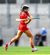 10 August 2025; Saoirse McCarthy of Cork during the Glen Dimplex All-Ireland Senior Camogie Championship final match between Cork and Galway at Croke Park in Dublin. Photo by Ramsey Cardy/Sportsfile