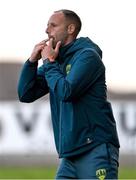 8 August 2025; Cork City assistant manager David Meyler during the SSE Airtricity Men's Premier Division match between Derry City and Cork City at The Ryan McBride Brandywell Stadium in Derry. Photo by Ramsey Cardy/Sportsfile