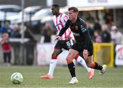 8 August 2025; Evan McLaughlin of Cork City during the SSE Airtricity Men's Premier Division match between Derry City and Cork City at The Ryan McBride Brandywell Stadium in Derry. Photo by Ramsey Cardy/Sportsfile