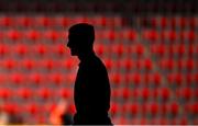 8 August 2025; Sean Maguire of Cork City before the SSE Airtricity Men's Premier Division match between Derry City and Cork City at The Ryan McBride Brandywell Stadium in Derry. Photo by Ramsey Cardy/Sportsfile