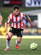 8 August 2025; Danny Mullen of Derry City during the SSE Airtricity Men's Premier Division match between Derry City and Cork City at The Ryan McBride Brandywell Stadium in Derry. Photo by Ramsey Cardy/Sportsfile
