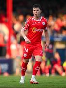 12 August 2025; Ali Coote of Shelbourne during the UEFA Europa League Third Qualifying Round 2nd Leg match between Shelbourne and Rijeka at Tolka Park in Dublin. Photo by Stephen McCarthy/Sportsfile