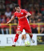 12 August 2025; Ali Coote of Shelbourne during the UEFA Europa League Third Qualifying Round 2nd Leg match between Shelbourne and Rijeka at Tolka Park in Dublin. Photo by Stephen McCarthy/Sportsfile
